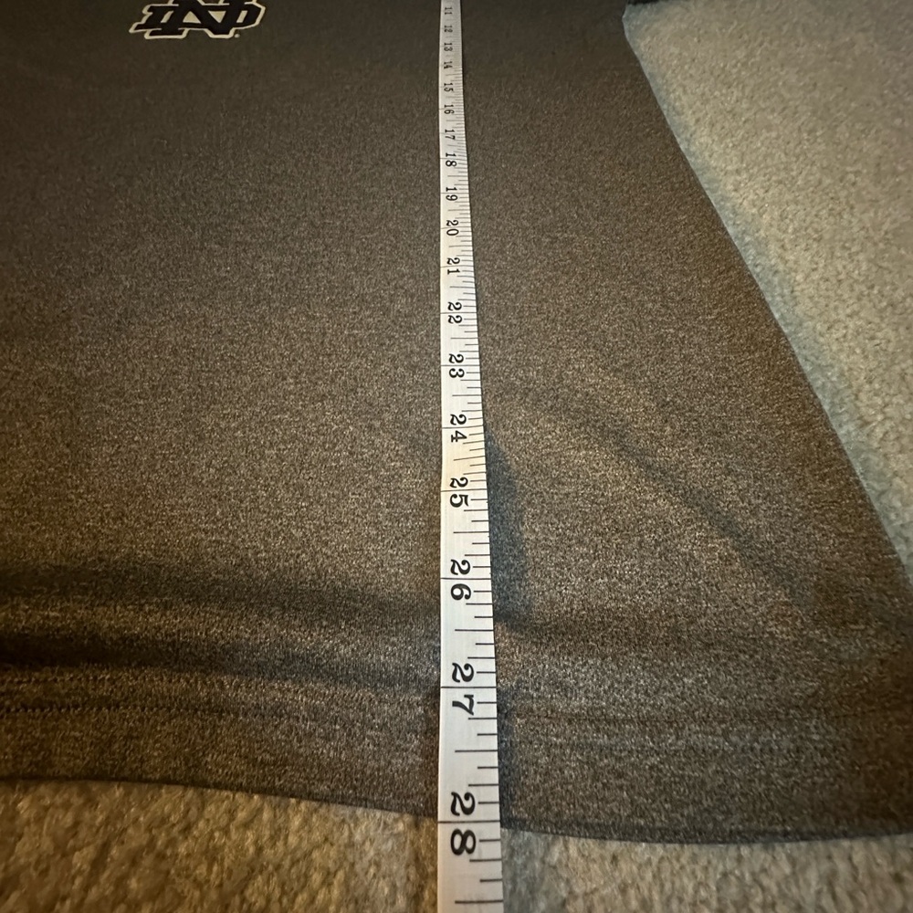 Notre Dame Shirt - Men’s Size L - Gray - Short Sleeve Notre Dame Shirt - Picture 5 of 5